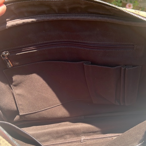 CELINE Macadam Pattern canvas computer ,travel or school bag.😍UNISEX. RARE - Picture 10 of 16